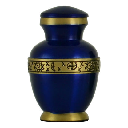Moon and Stars Blue Brass Keepsake